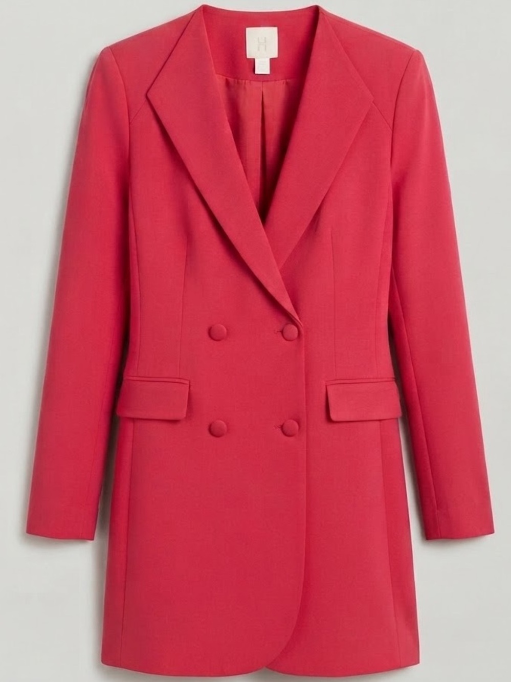 H&M Double-Breasted Red Blazer Jacket
